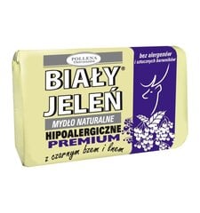 Dabīgās ziepes Bialy Jelen Premium Czarny Bez & Len 100 g cena un informācija | Ziepes | 220.lv