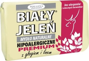 Dabīgās ziepes Bialy Jelen Premium Glog & Len 100 g cena un informācija | Ziepes | 220.lv