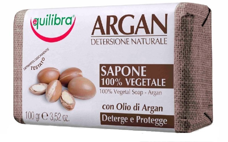 Ziepes ar argana eļļu Equilibra Argan Naturale 100% Vegetal 100 g cena un informācija | Ziepes | 220.lv