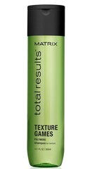 Matu apjomu palielinošs šampūns ar polimēriem Matrix Total Results Texture Games 300 ml цена и информация | Шампуни | 220.lv