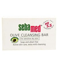 Мыло без щелочи Sebamed Olive 150 г цена и информация | Средства для очищения лица | 220.lv