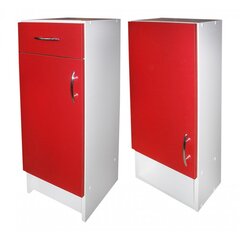Vannas istabas mēbeļu komplekts F1000530, balts/sarkans cena un informācija | Vannas istabas mēbeļu komplekti | 220.lv