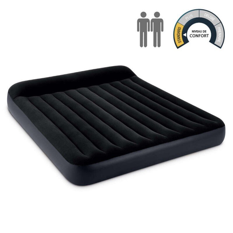 Piepūšamais matracis Intex King Dura-Beam Pillow Rest Classic, 183х203х25 cm цена и информация | Piepūšamie matrači un mēbeles | 220.lv