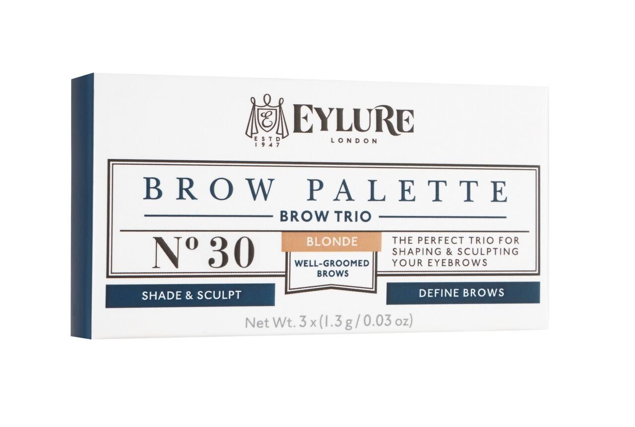 Uzacu palete Eylure Brow Palette 3 x 1,3 g, 30 Blonde cena un informācija | Acu ēnas, skropstu tušas, zīmuļi, serumi | 220.lv