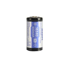 Xtar 650mAh 3,7V 16340 CR123 baterija ar PCB цена и информация | Батерейки | 220.lv