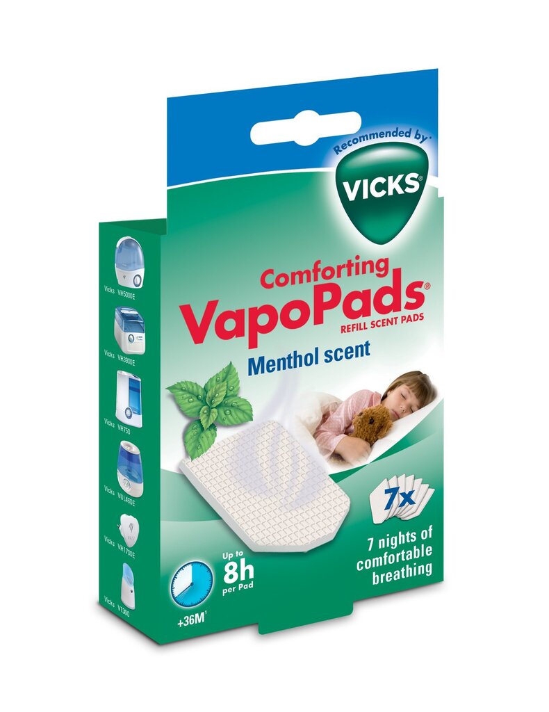 Vicks VapoPads® Menthol цена и информация | Sejas kopšanas ierīces | 220.lv