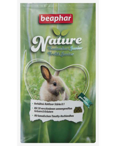 Beaphar Nature maziem trušiem Junior, 1,25 kg cena un informācija | Barība grauzējiem | 220.lv