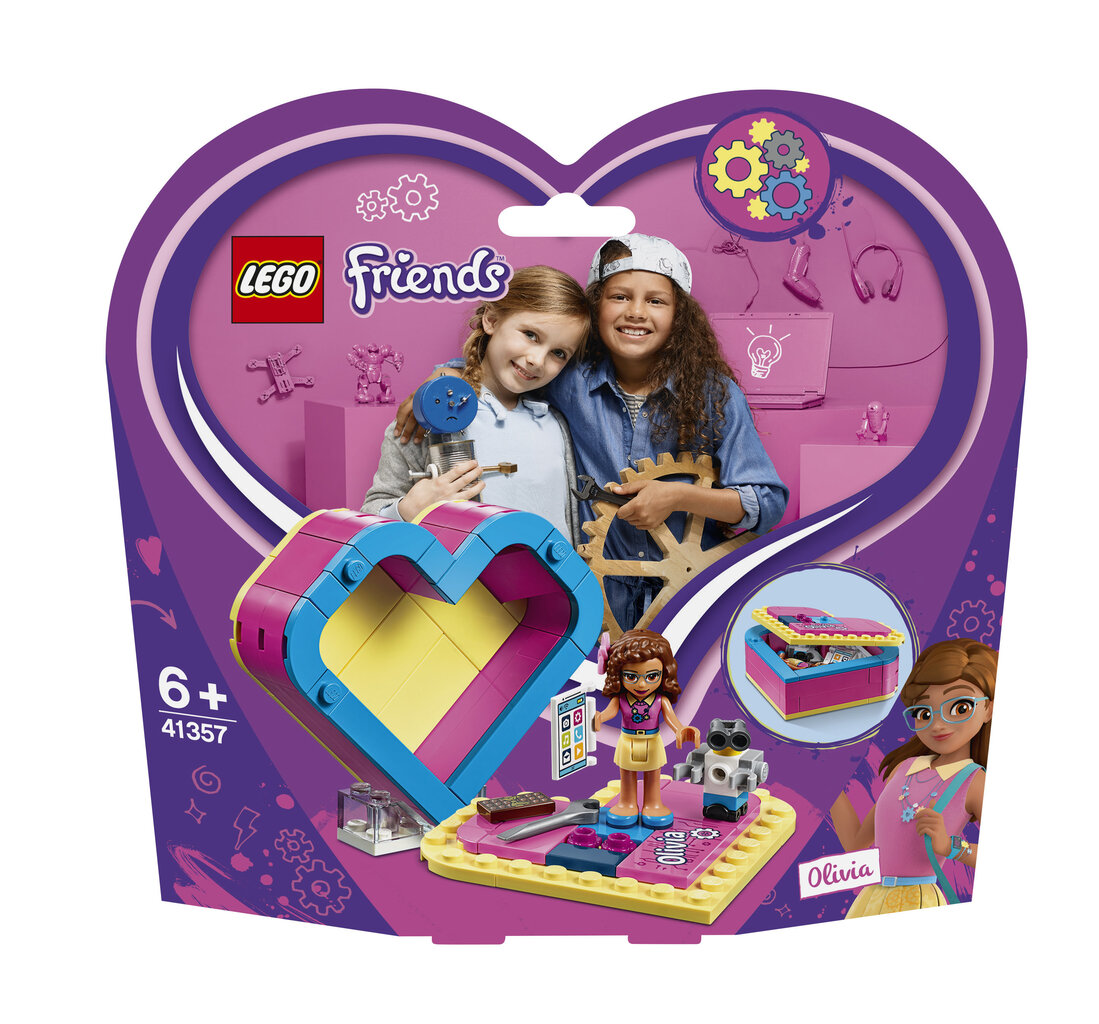 41357 LEGO® Friends Olīvijas sirds formas kārbiņa cena un informācija | Konstruktori | 220.lv