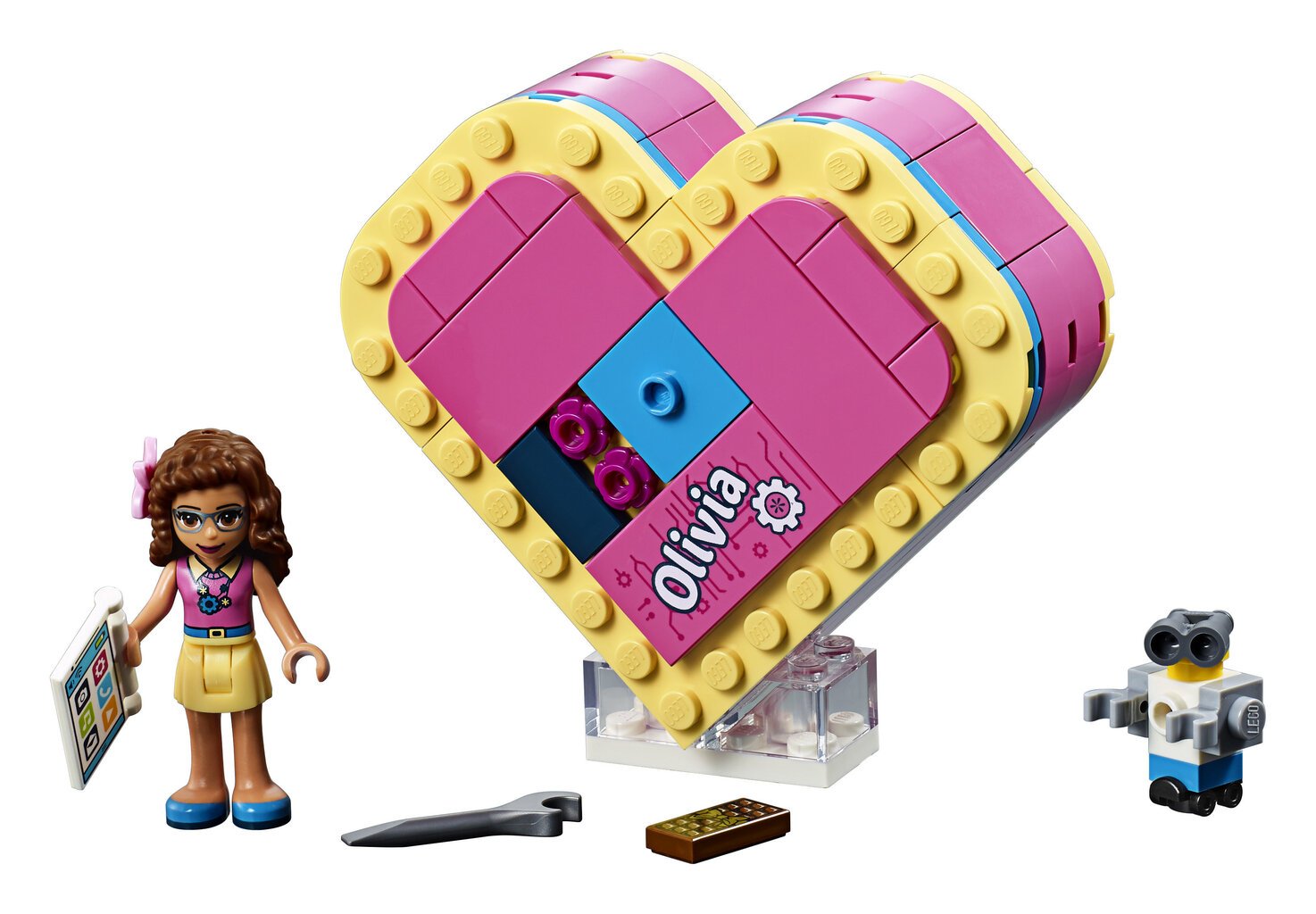 41357 LEGO® Friends Olīvijas sirds formas kārbiņa cena un informācija | Konstruktori | 220.lv