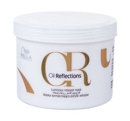 Маска для волос придающая блеск Wella Professionals Oil Reflections Luminous Reboost, 500 мл цена и информация | Распылите крем-спрей на волосы на расстоянии 20-25 см, расчешите их расческой. | 220.lv
