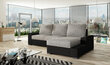 Stūra dīvāns Negro, melns/pelēks цена и информация | Stūra dīvāni | 220.lv