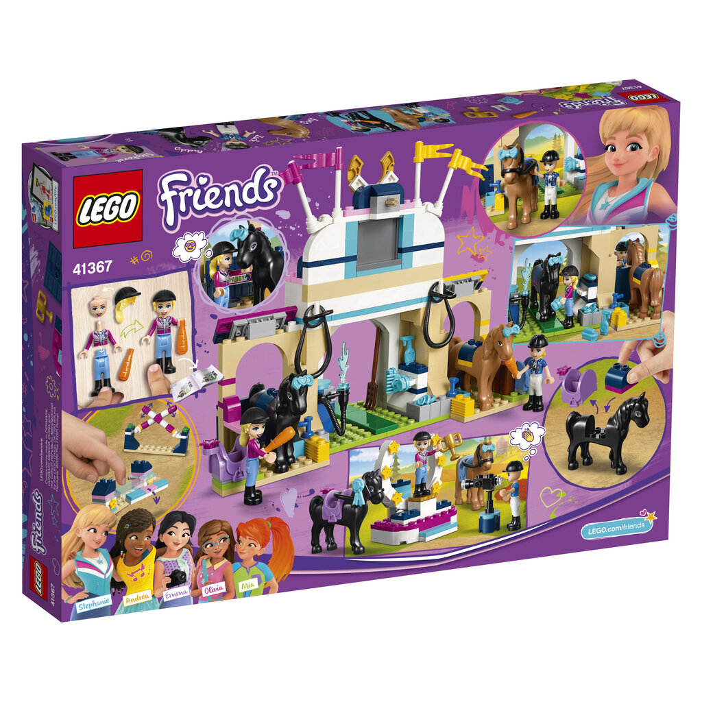 41367 LEGO® Friends Stefānijas treniņi ar zirgiem cena un informācija | Konstruktori | 220.lv