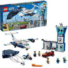 60210 LEGO® City Gaisa policijas gaisa spēku bāze цена и информация | Конструкторы и кубики | 220.lv