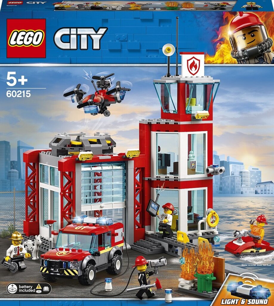 60215 LEGO® City Ugunsdzēsēju depo cena un informācija | Konstruktori | 220.lv