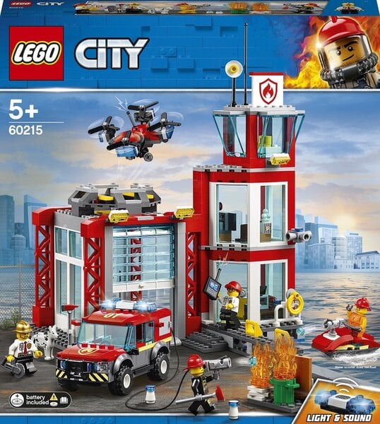 60215 LEGO® City Ugunsdzēsēju depo cena | 220.lv