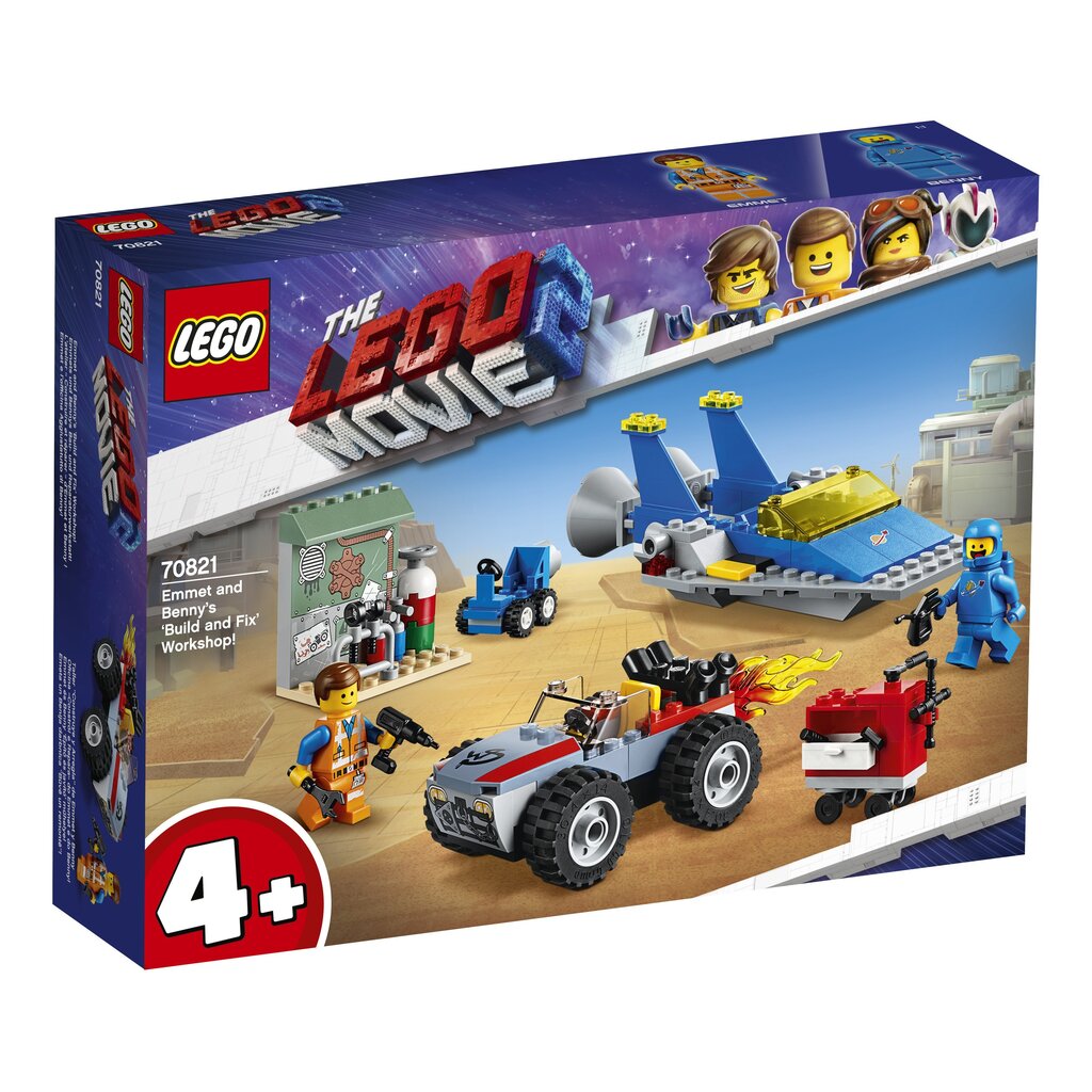 70821 LEGO® Мастерская «Строим и чиним» Эммета и Бенни! цена | 220.lv