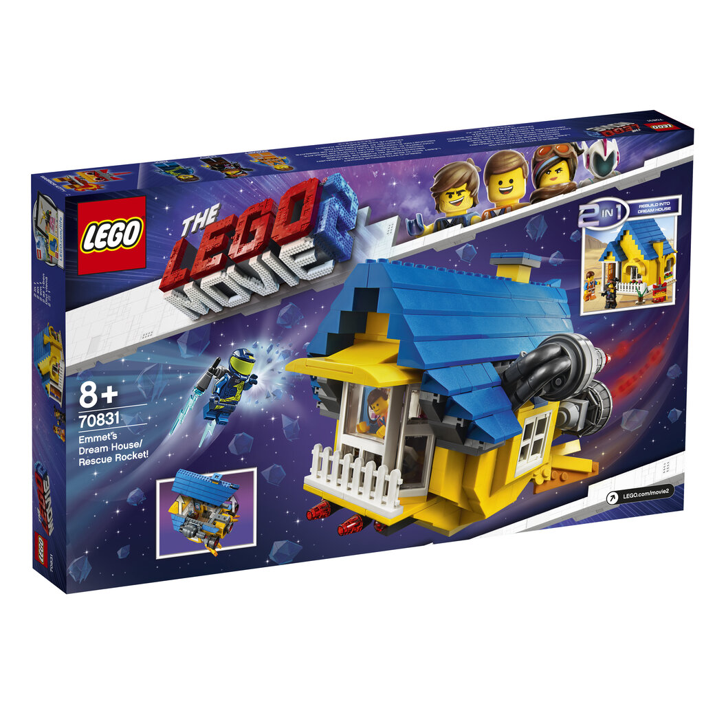 70831 LEGO® MOVIE 2 Emeta sapņu māja / glābšanas raķete cena un informācija | Konstruktori | 220.lv