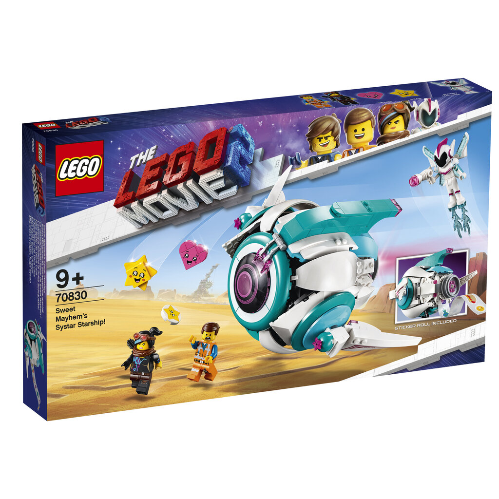 70830 LEGO® MOVIE 2 Ģenerāļa Apjukuma Systar kosmosa kuģis cena un informācija | Konstruktori | 220.lv