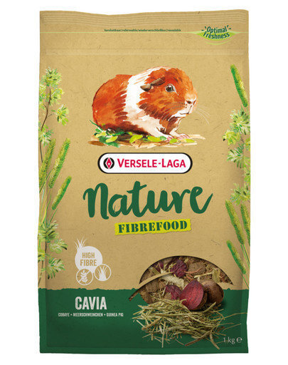 Versele Laga pilnvērtīga jūrascūciņu barība Cavia Nature Fibrefood light & sensitive, 1 kg cena un informācija | Barība grauzējiem | 220.lv