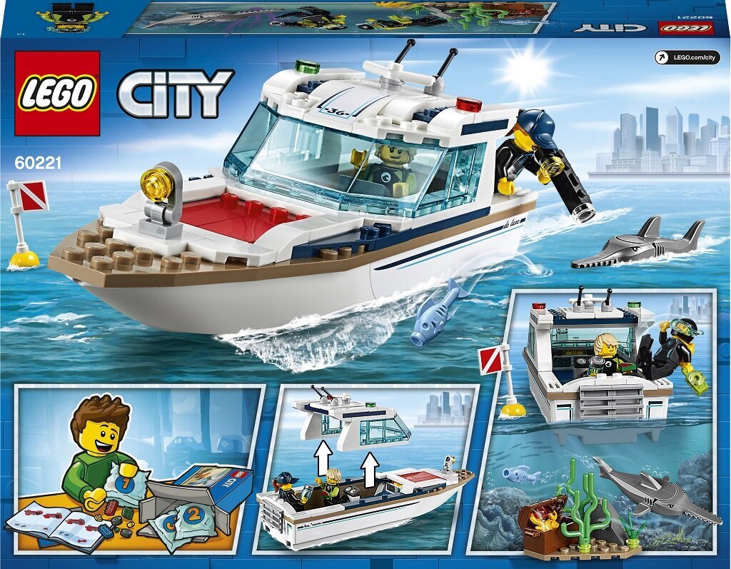 60221 LEGO® City Niršanas jahta cena un informācija | Konstruktori | 220.lv