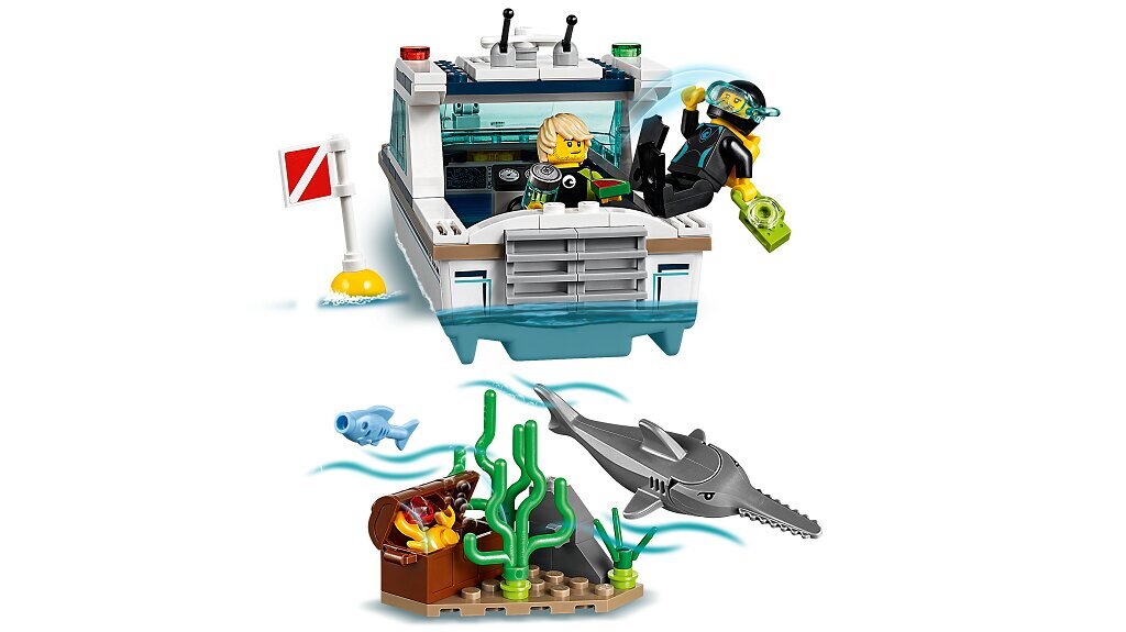 60221 LEGO® City Niršanas jahta cena un informācija | Konstruktori | 220.lv