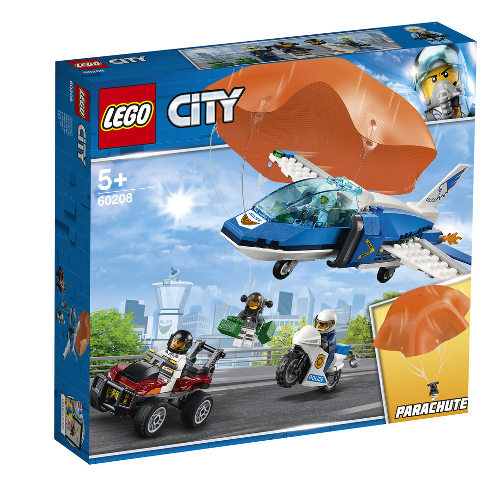 60208 LEGO® City Gaisa policija: arests ar izpletni cena un informācija | Konstruktori | 220.lv