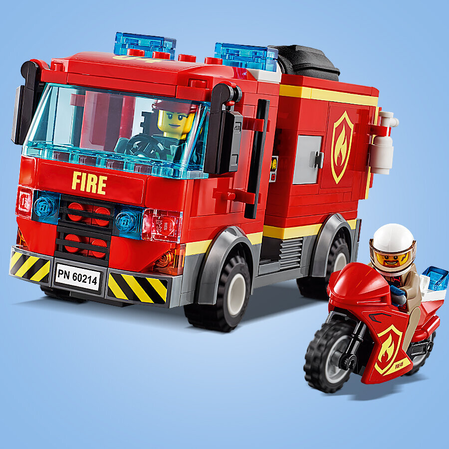 60214 LEGO® City Fire Ugunsgrēks burgeru kafejnīcā цена и информация | Konstruktori | 220.lv