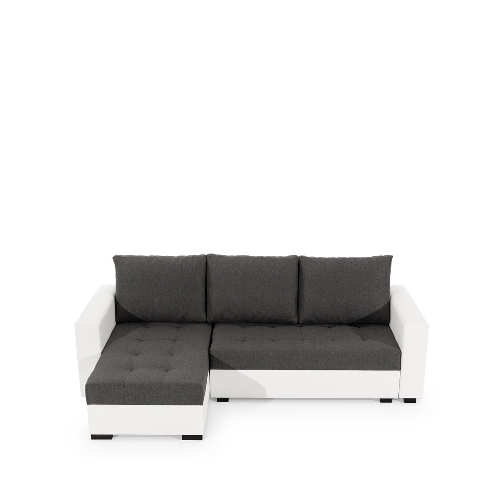 Universāls stūra dīvāns Newark, brūns/balts цена и информация | Stūra dīvāni | 220.lv