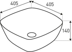 Керамический умывальник Kerra KR 650 цена и информация | Для мойки | 220.lv