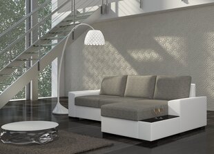 Mīksts stūra dīvāns Negro, balts/krēmkrāsas cena un informācija | Stūra dīvāni | 220.lv