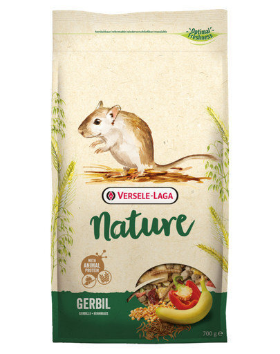 Versele pilnvērtīga barība smilšu pelēm Laga Gerbil Nature, 0,7 kg цена и информация | Barība grauzējiem | 220.lv