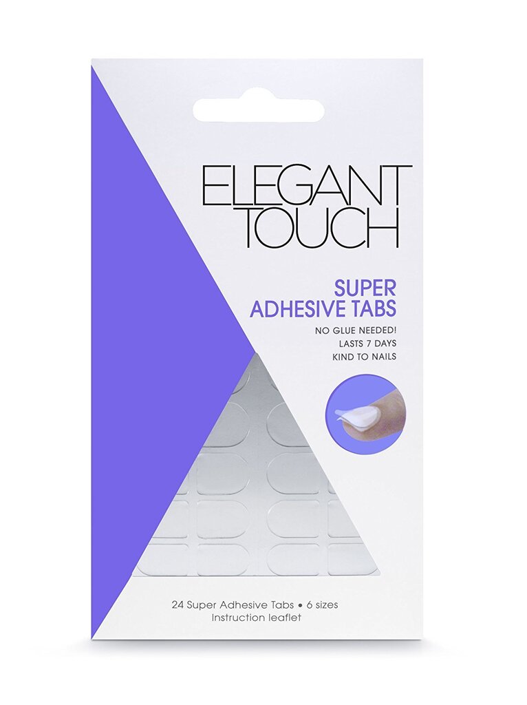 Līmes lapiņas mākslīgo naglu pielīmēšanai Elegant Touch Adhesive Nail Tabs цена и информация | Nagu kopšanas piederumi | 220.lv