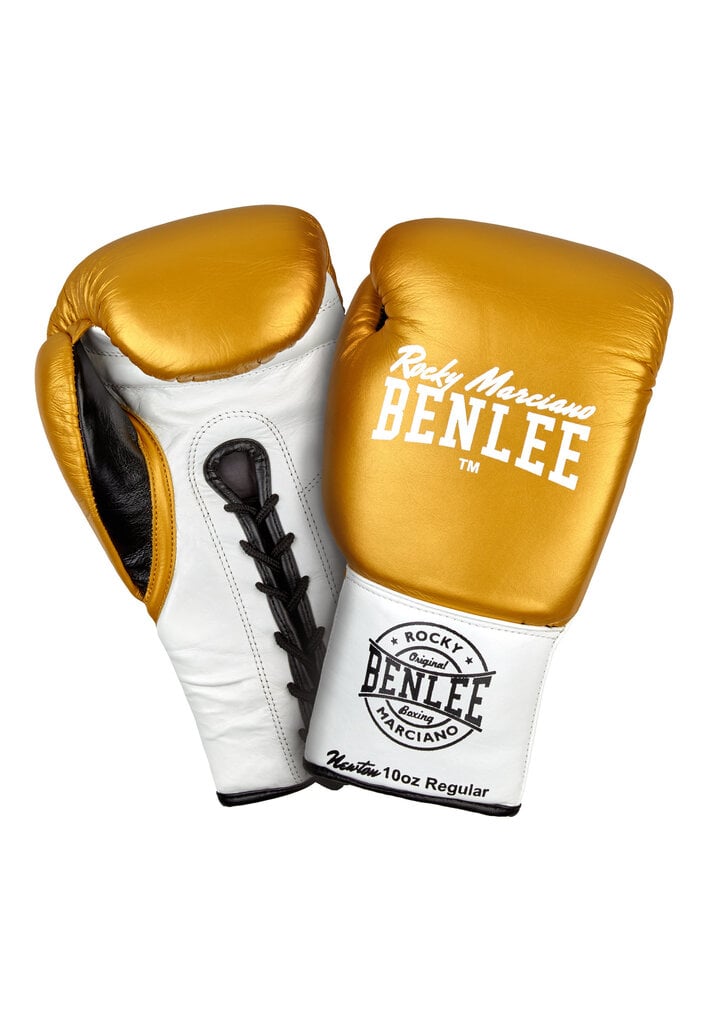Dabīgās ādas profesionāli boksa cimdi Benlee Newton, zelta krāsas цена и информация | Bokss un austrumu cīņas | 220.lv