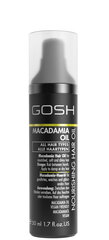 Barojoša matu eļļa Gosh Macadamia Oil 50 ml цена и информация | Средства для укрепления волос | 220.lv