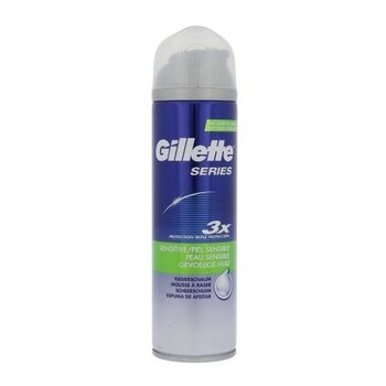 Пена для бритья для чувствительной кожи Gillette Series Sensitive 250 мл цена и информация | Косметика и средства для бритья | 220.lv