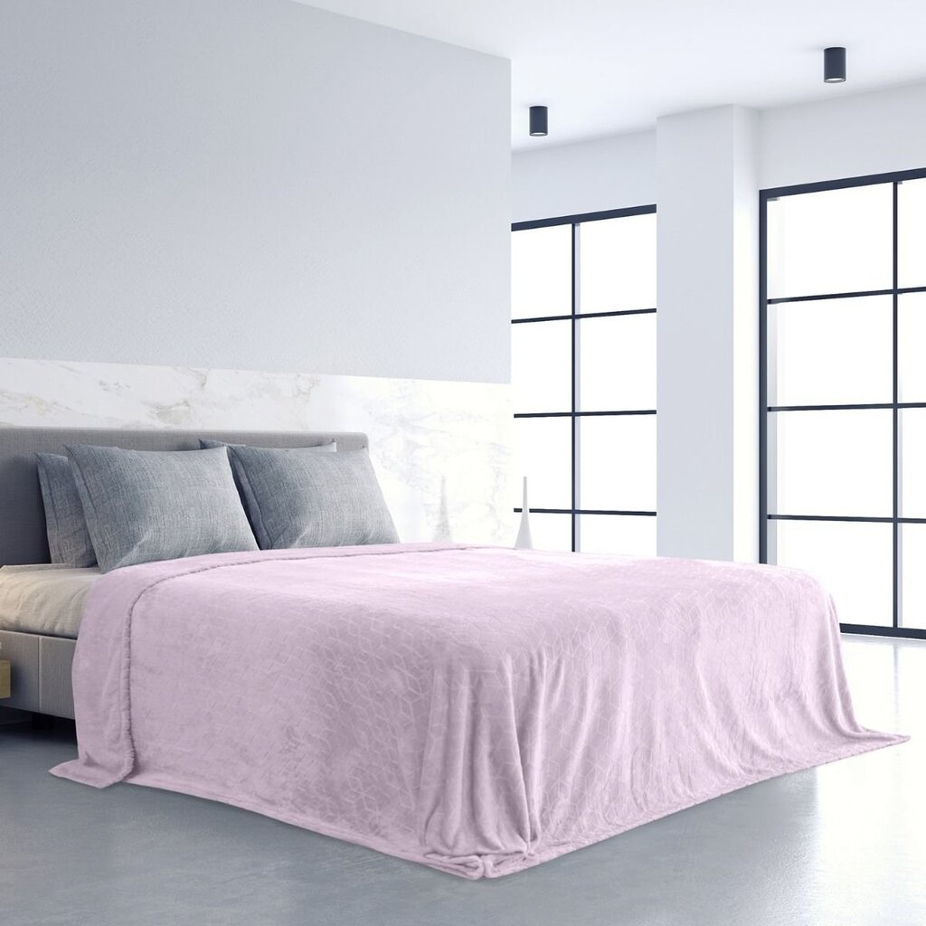 Amelia Home pleds Nessa Powderpink, 220x240 cm cena un informācija | Gultas pārklāji, pledi | 220.lv