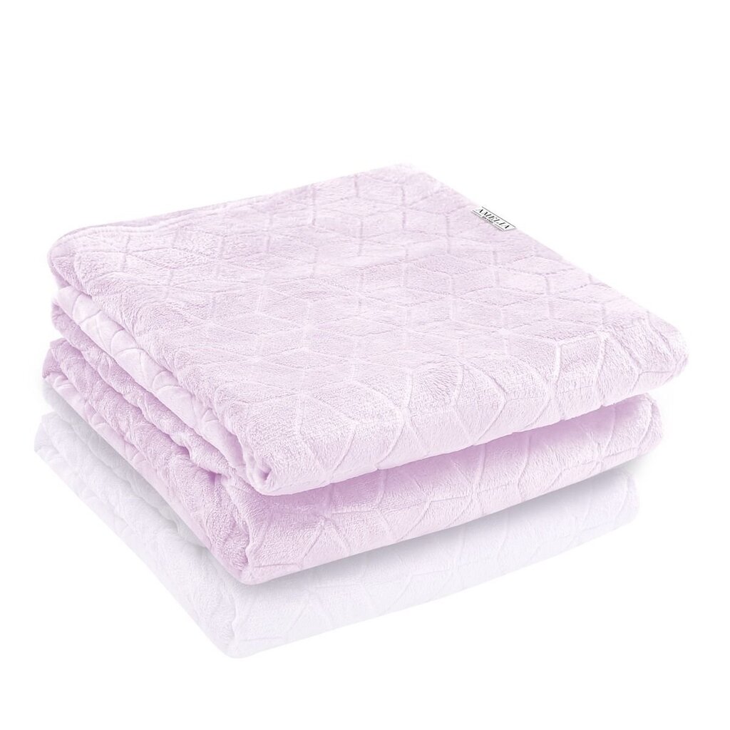 Amelia Home pleds Nessa Powderpink, 220x240 cm cena un informācija | Gultas pārklāji, pledi | 220.lv