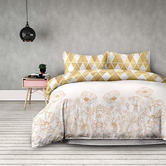 AmeliaHome gultas veļas komplekts Snuggy Goldenpoppy, 160x200, 3 daļas цена и информация | Gultas veļas komplekti | 220.lv