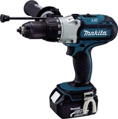 Аккумуляторная ударная дрель-шуруповёрт Makita DHP451RTJ, 18V цена и информация | Шуруповерты, дрели | 220.lv