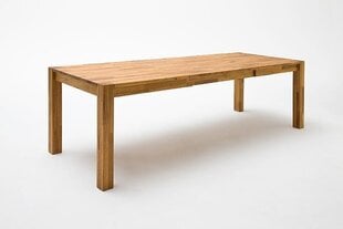 Раздвижной обеденный стол Peter, 200x100 см, цвета дуба цена и информация | Кухонные и обеденные столы | 220.lv