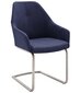 2 krēslu komplekts Madita A, tumši zils cena un informācija | Virtuves un ēdamistabas krēsli | 220.lv