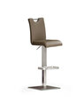 Барный-полубарный стул Bardo 3, натуральная кожа, светло-коричневый