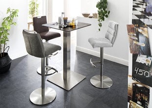 Барный-полубарный стул Giulia A-1, гобелен, коричневый цена и информация | Стулья для кухни и столовой | 220.lv