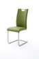 4 krēslu komplekts Paulo, zaļš cena un informācija | Virtuves un ēdamistabas krēsli | 220.lv