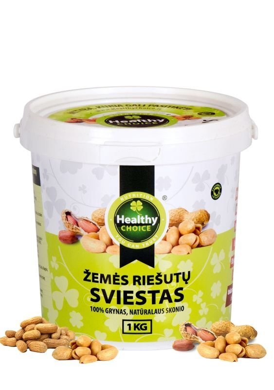 Zemesriekstu sviests "Healthy Choice", gabaliņi, 1 kg cena un informācija | Funkcionālā pārtika (superēdiens) | 220.lv