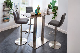 Барный-полубарный стул Giulia C-2, гобелен, темно-серый цена и информация | Стулья для кухни и столовой | 220.lv