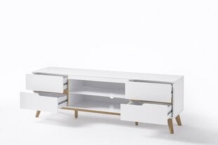 RTV столик Cervo, белый/цвета дуба цена и информация | MC Akcent Мебель и домашний интерьер | 220.lv