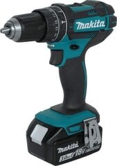 Аккумуляторная ударная дрель-шуруповёрт Makita DHP482RFJ, 18V цена и информация | Шуруповерты, дрели | 220.lv