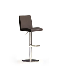 Барный-полубарный стул Lopes 3, натуральная кожа, коричневый цена и информация | Стулья для кухни и столовой | 220.lv