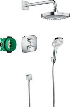 Slēpts termostata dušas komplekts Hansgrohe Croma Select E, 27294000 cena un informācija | Dušas komplekti un paneļi | 220.lv
